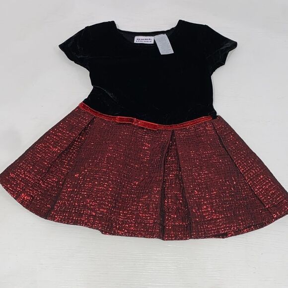 Blueberri Boulevard Red and Black Girls' Dress and Coat Set Size 2T - Picture 6 of 11